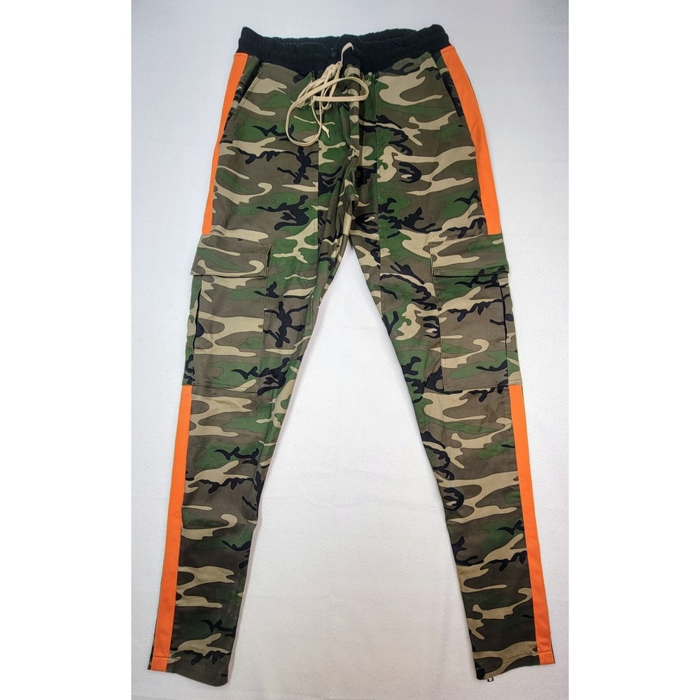 Dvcn Maison Joggers Mens L Camo Ankle Zips‎ Fitted Track Pants LIMITED USE